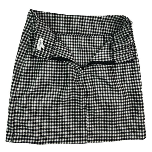 Eyeshadow Black White Gingham Check Mini Skirt Sz 3 Dark Academia Preppy Grunge - Picture 4 of 9